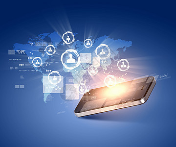 現(xiàn)代通信技術(shù)手機高科技背景的現(xiàn)代通信技術(shù)插圖