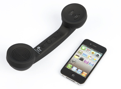 【廠家原裝無線藍牙防輻射復古大話筒聽筒 手機防盜電話聽筒耳機】價格,廠家,圖片,手機免提設備,深圳市新勢力高科技-